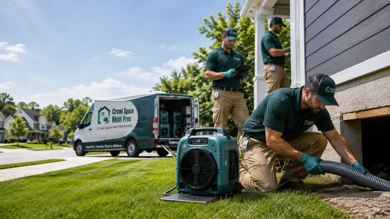 Crawl Space Mold Removal in Harlan, IA
